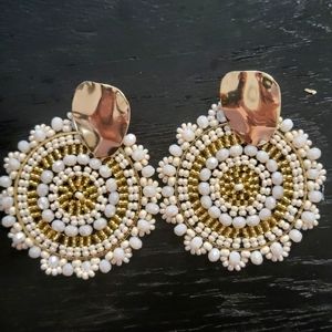 Beaded Stud Earrings